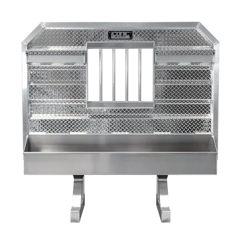 86" x 68" Cab Rack with Jail Window and Chain Tray
