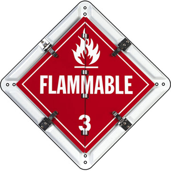 Metal Flip File Haz-Mat Placards (Set of 8)