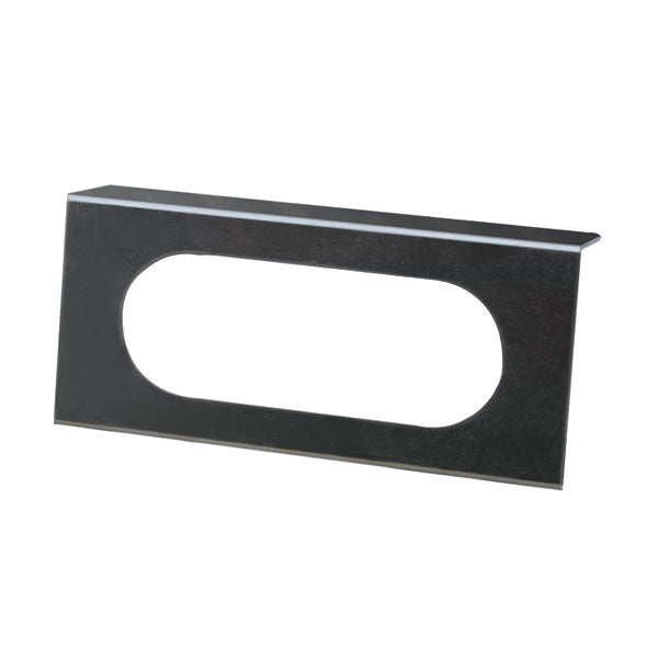 9" Stainless Steel Channel Bracket with One Oval Light Cutout