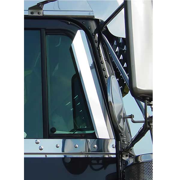 Freightliner Stainless Steel Window Air Deflectors