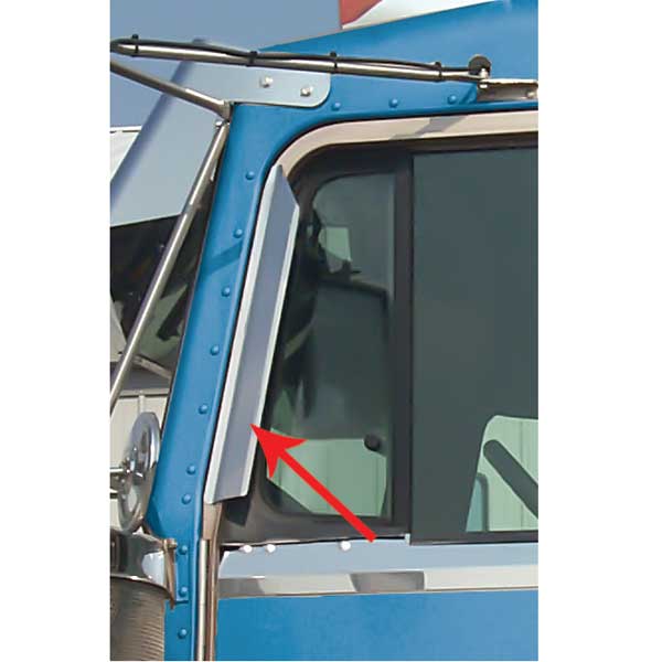Kenworth Window Deflectors Stainless Steel