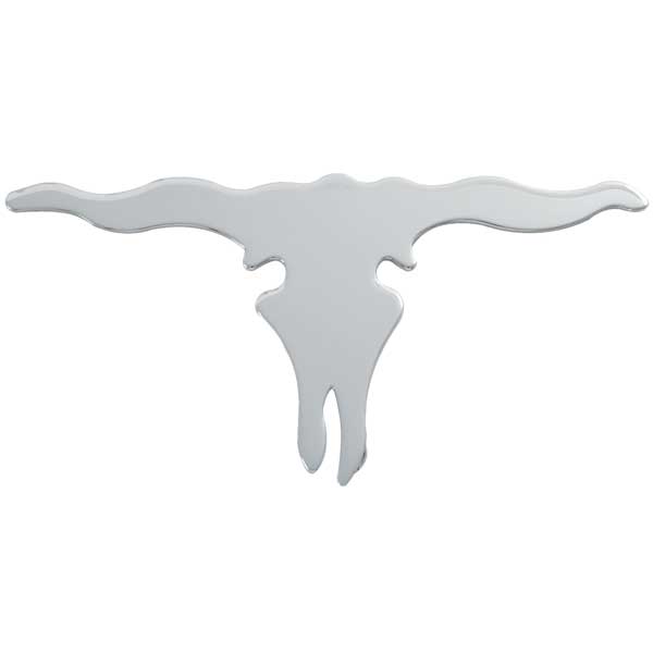 Chrome Mini Longhorn Cut Out Stud Mount