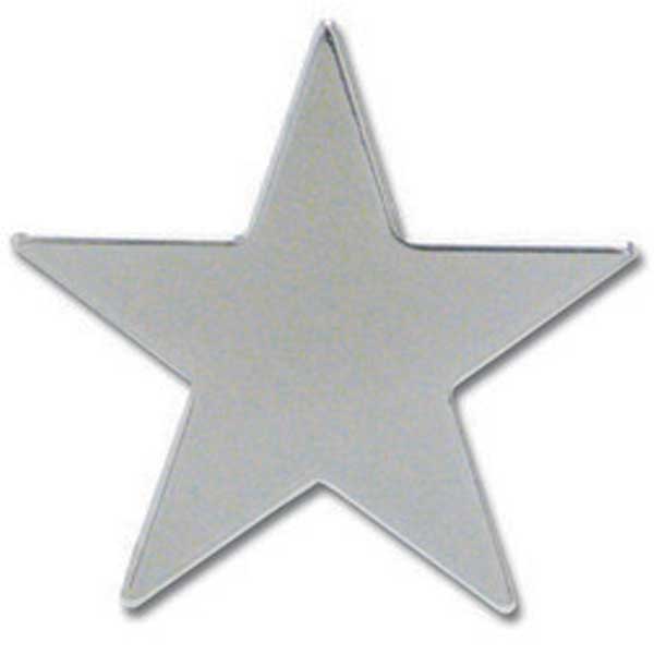 Chrome 3" Star Cut Out Tape Mount