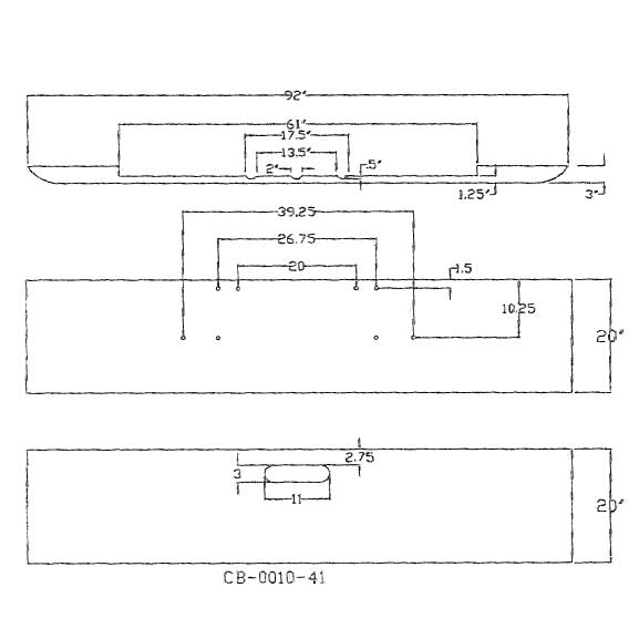 20" Texas Square Bumper for Freightliner Classic 1984-1999