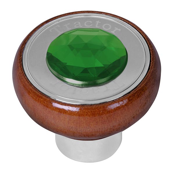 Large Rosewood Tractor/Trailer Air Valve Knob with Jewel - Thread On