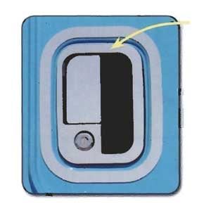 Kenworth Door Latch Key Hold Cover (PR)