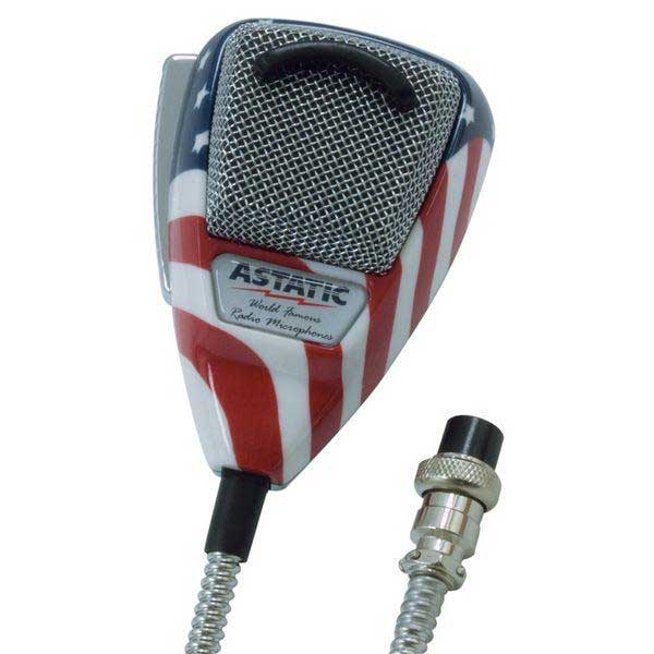 Astatic 636L Stars N' Stripes 4-Pin CB Mic