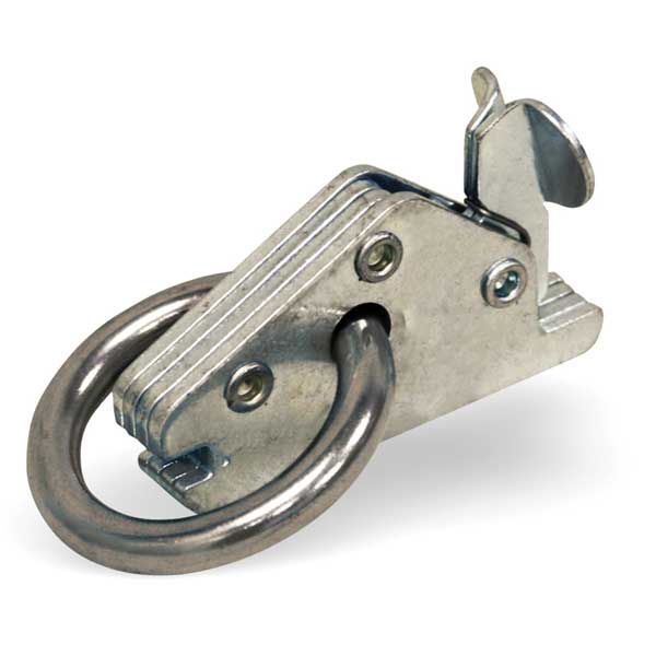 Thumb Release E-Clip with 2" Ring