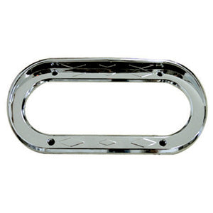 Oval Light Bezel with Visor and Diamond Pattern