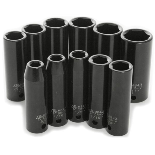 11-Piece SAE Deep Impact Socket Set