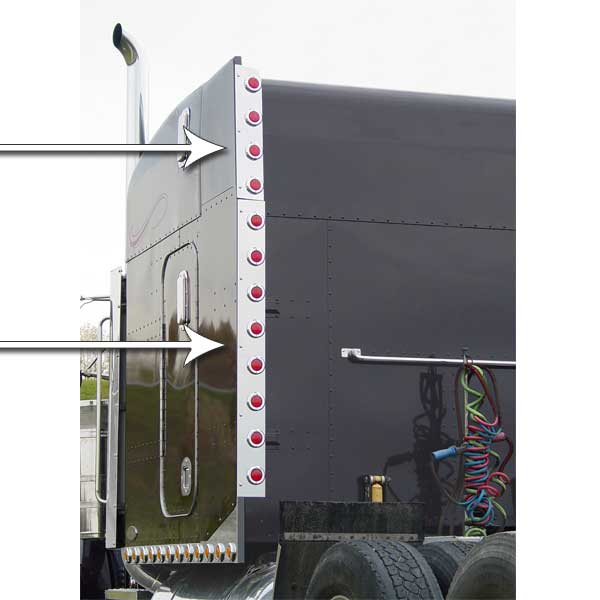 Peterbilt Unibilt Sleeper Rear Vertical Inc. Bars