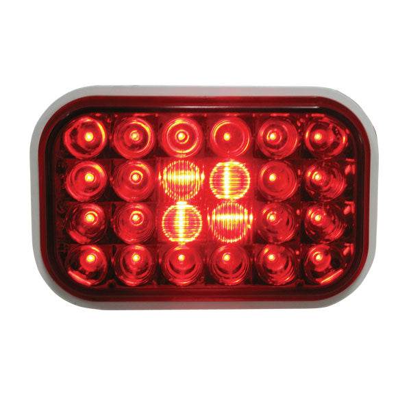 5-5/16" x 3-7/16" 24 LED Pearl Rectangular Light