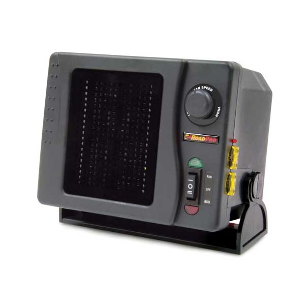 RoadPro Ceramic Heater & Fan with Swivel Base