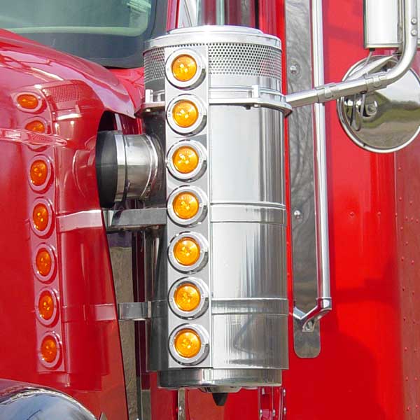 International 9900ix 13" Donaldson AC Light Bars