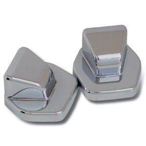INTL CHROME HOOD LATCH BASE COVER - HOOD BASE