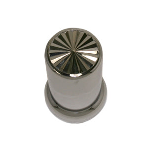 33mm Chrome Plastic Pinwheel Nut Cover - Push On