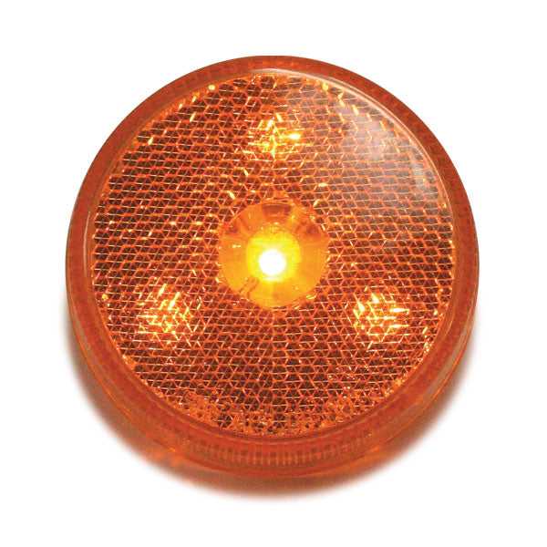 2-1/2" Reflector Style LED Marker Light Amber