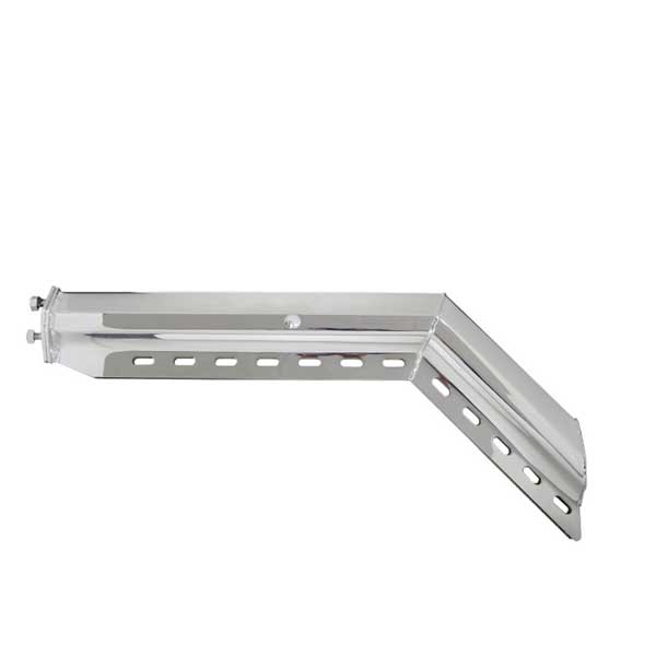 Chrome Angled Mud Flap Hangers 2 1/2" Spacing
