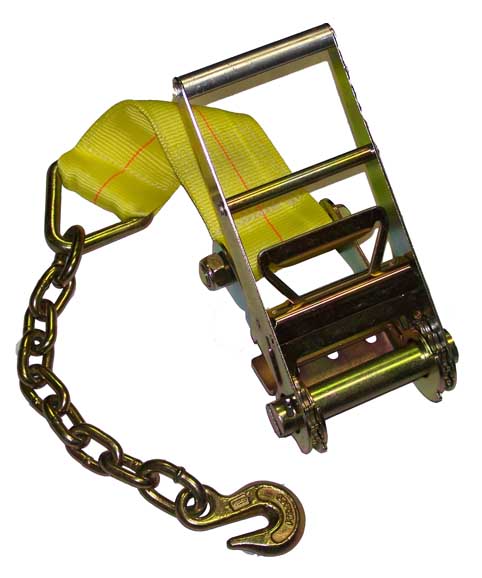 Ratchet Short Fixed End with Chain and Grab 4"