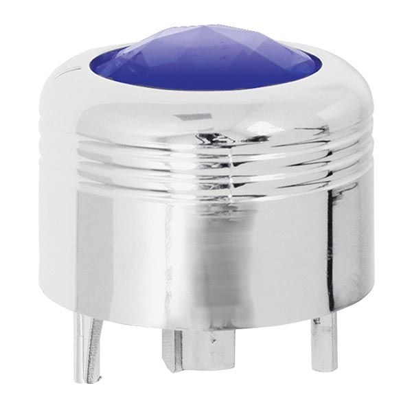 Peterbilt Chrome A/C Knob with Jewel
