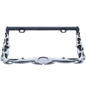 Flame License Plate Frame