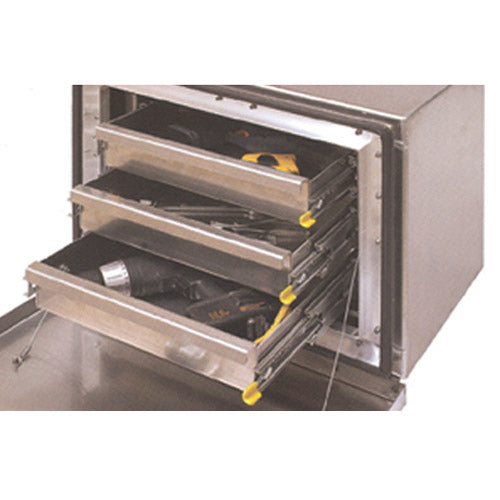 24"L x 18"H x 18"D Three Drawer Tool Box Insert