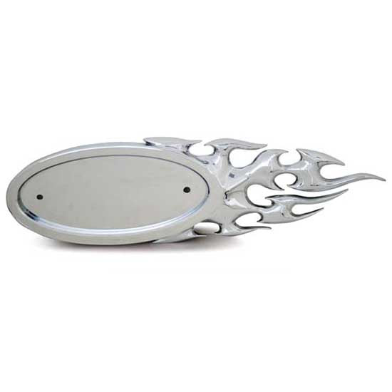 Peterbilt 3D Chrome Flame Logo Trim
