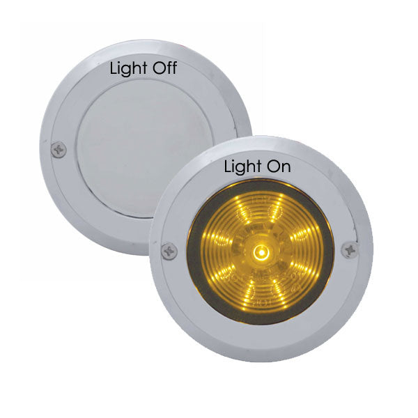 2.5" Round Chrome Mirror Light Bezel