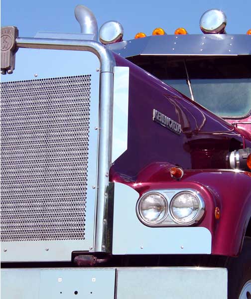 KENWORTH W900A TOP GRILL DEFLECTORS