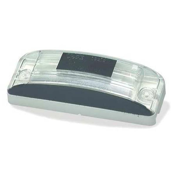 White Rectangular License Plate Lamp
