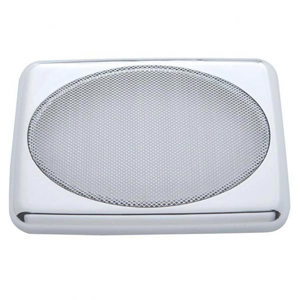 Peterbilt 7" x 4-7/8" Chrome Speaker Cover PR