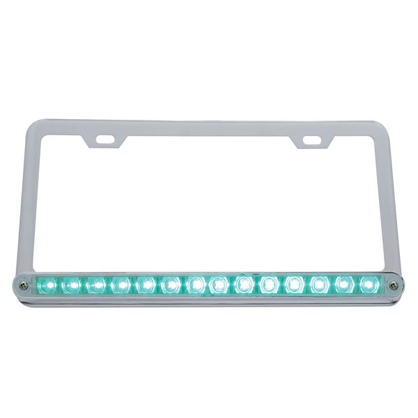 License Plate Frame with LED Strip Light