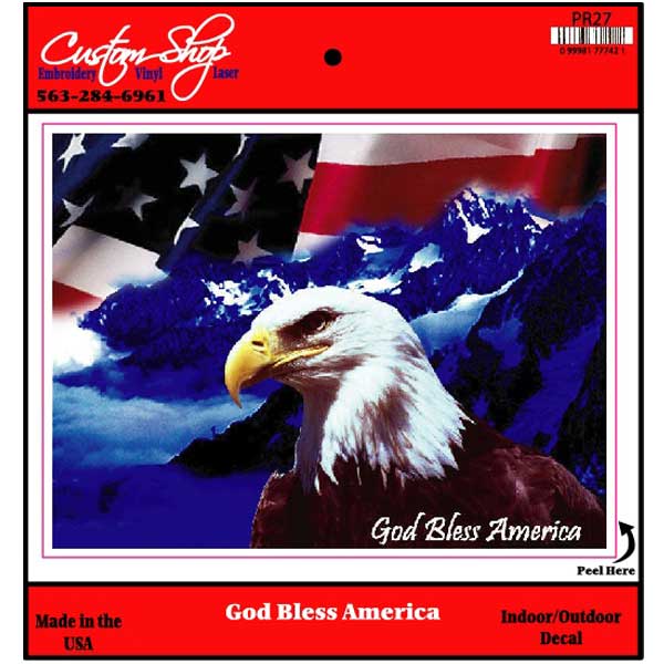God Bless America Vinyl Decal