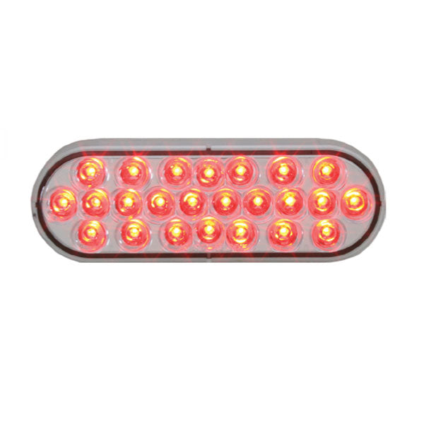 6" 24 LED Oval Pearl Strobe Light