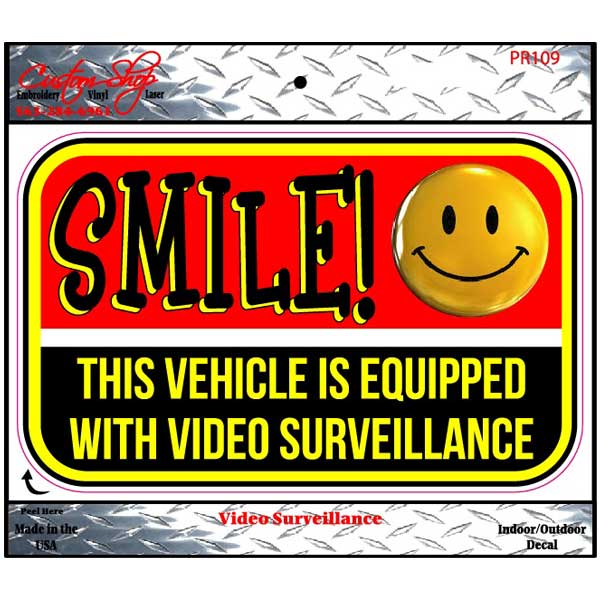 Video Surveillance Decal