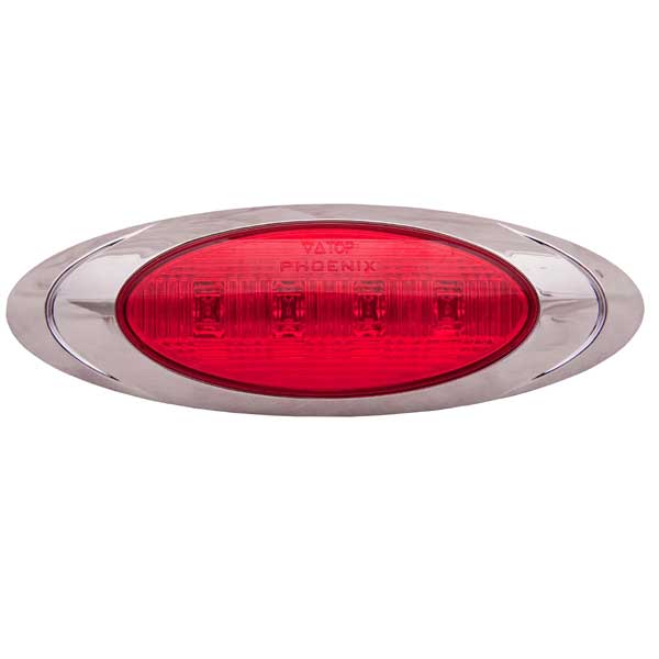 6-5/8" 4 LED Magnum 1 Marker Light with Double Bullet Plug
