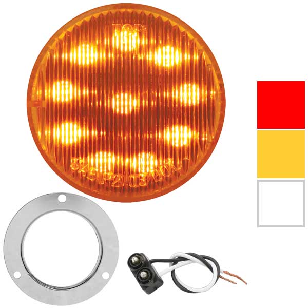 2" LED Marker Light with Chrome Bezel