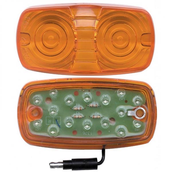 4" Amber 16 LED Rectangular Clearance/Marker Light