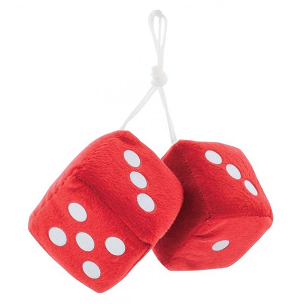 3" Fuzzy Dice