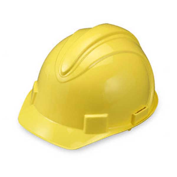 Yellow Adjustable Ratchet Hard Hat