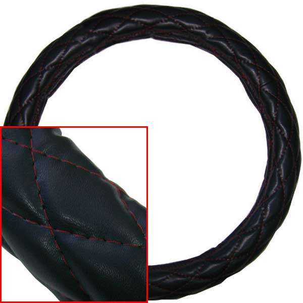 Deluxe Quilted Steering Wheel Cover 18"