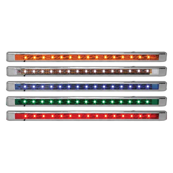 12" Ultra Thin LED Marker Light Bars with Bezel