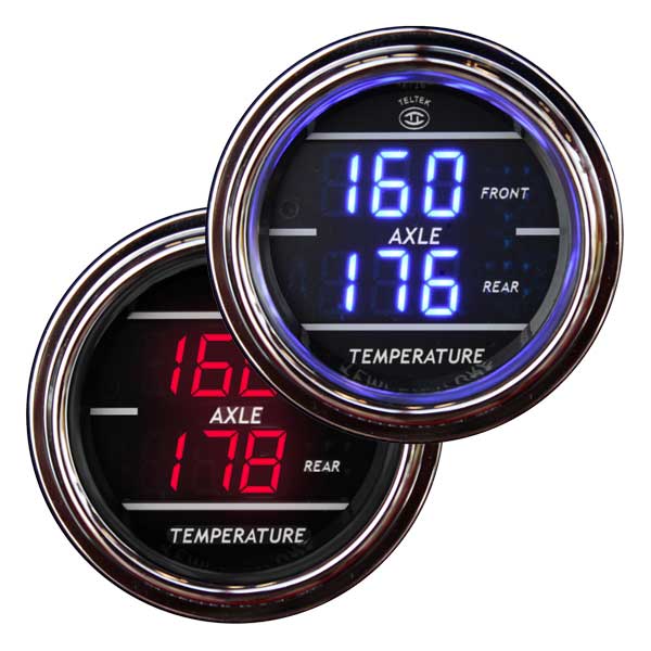 Dual Front and Rear Axle Temperature Gauge
