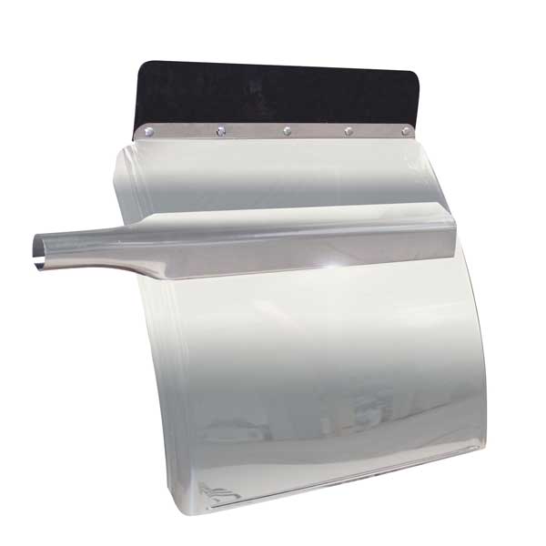 27" 16 Gauge SS Quarter Fenders with Triangle Mount