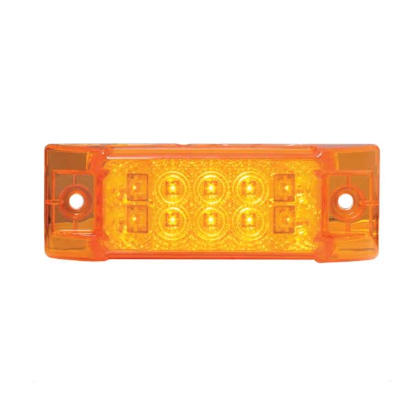 6" x 2" 10 LED Spyder Wide Angle Marker and Turn Signal Light