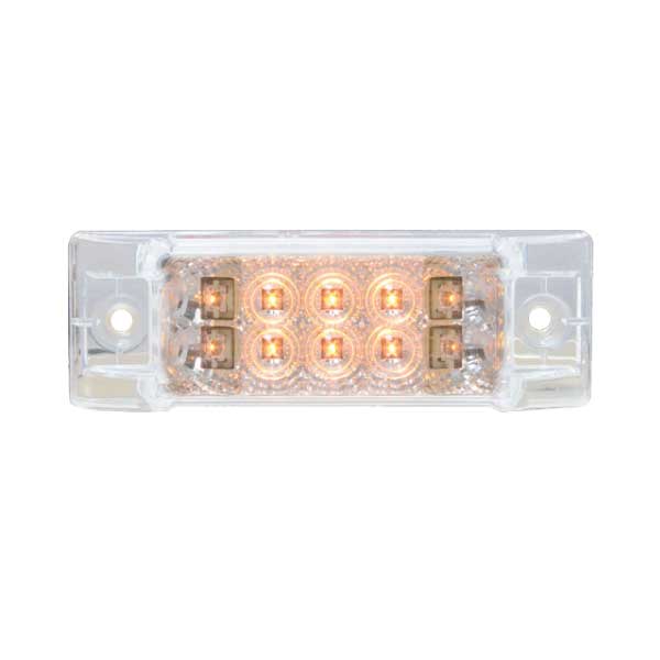 6" x 2" 10 LED Spyder Wide Angle Marker and Turn Signal Light