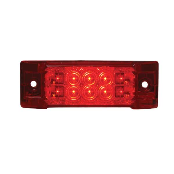 6" x 2" 10 LED Spyder Wide Angle Marker and Turn Signal Light