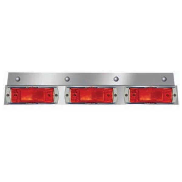 SS Top Mud Flap Accent w/Super 21 LED Lights (EA)