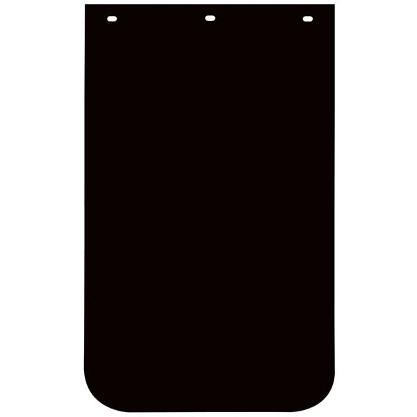 18" x 30" Black Poly Super Single Mud Flap (EA)