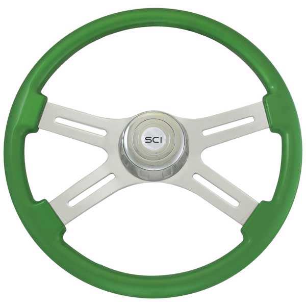 4 Spoke Painted Wood Steering Wheels 18"